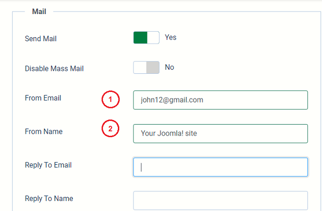 تنظیمات SMTP جی میل در جوملا 4 تنظیمات SMTP جی میل در جوملا 4